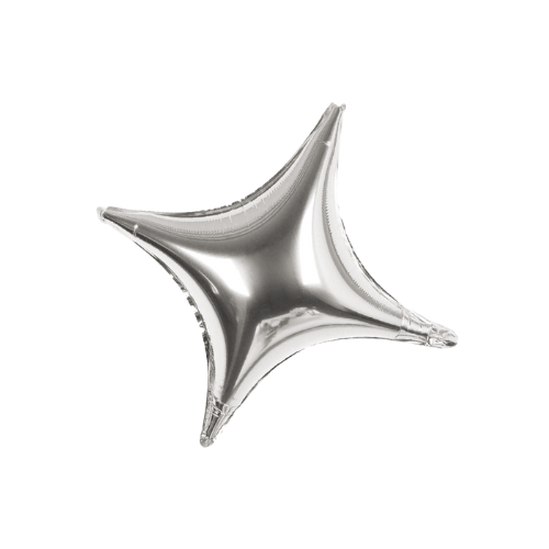 Stella in Foil a 4 Punte 18'' - Vari Colori