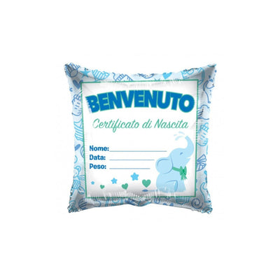 18'' Mylar Benvenuto Certificato di Nascita