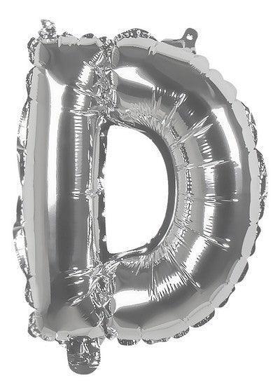 Foil Balloon Letter 'D' Silver (36 cm)