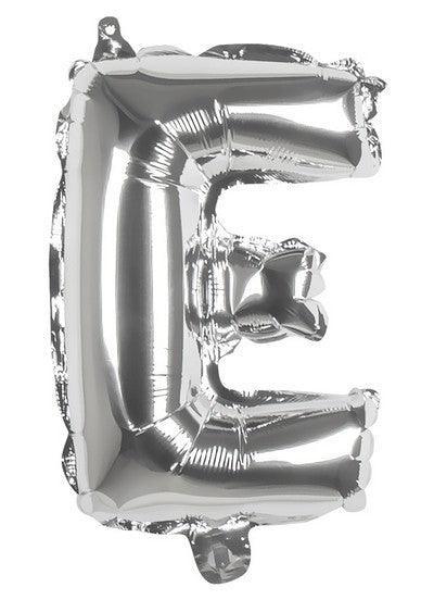 Foil Balloon Letter 'E' Silver (36 cm)
