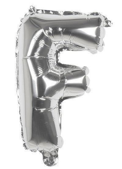 Foil Balloon Letter 'F' Silver (36 cm)
