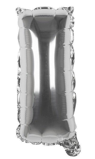Foil Balloon Letter 'I' Silver (36 cm)