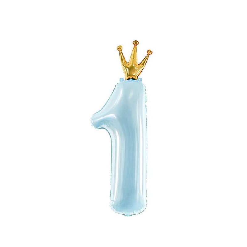 N.1 Celeste con Corona 36'' Mylar