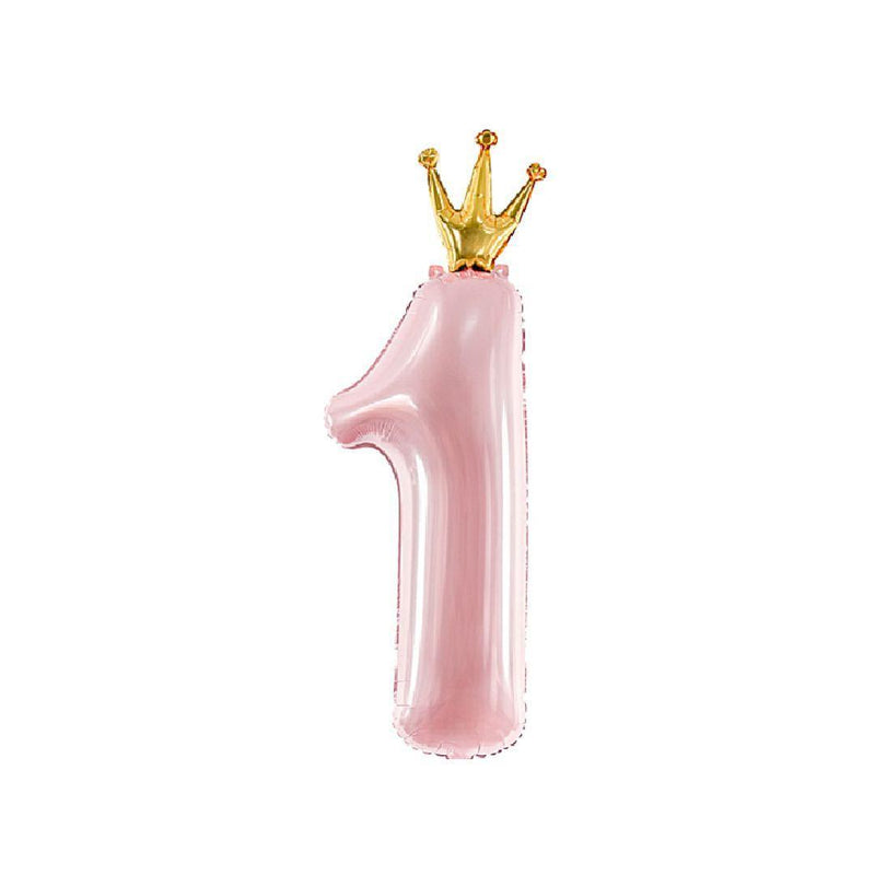 N.1 Rosa con Corona 36'' Mylar