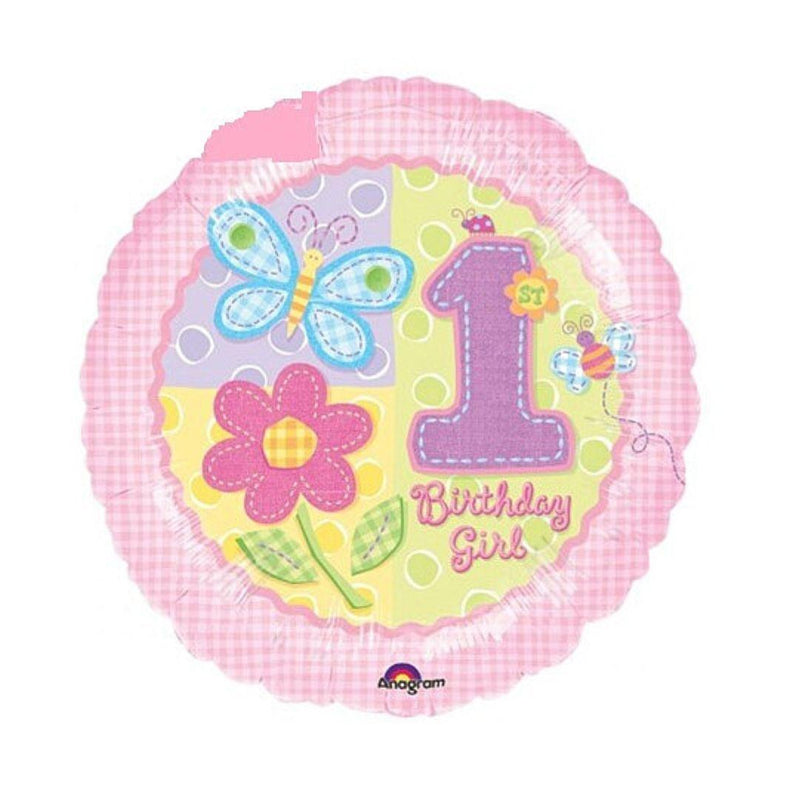 Palloncino 1°Compleanno Bimba 18'' Cm43