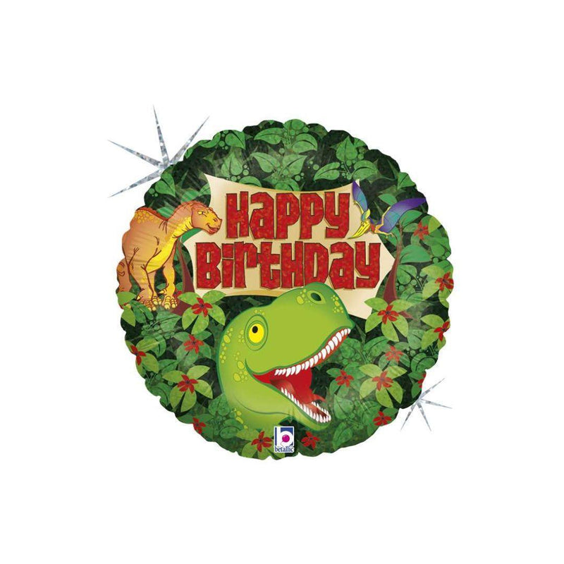 Palloncino 18'' Mylar H.B. Dinosauro 18'' CM 46