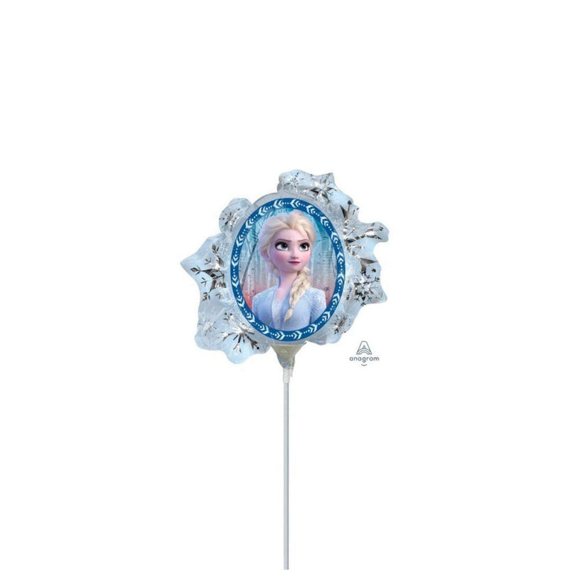 Pallone foil Minishape 9'' - 23 cm Frozen 2 Lato A Anna Lato B Elsa