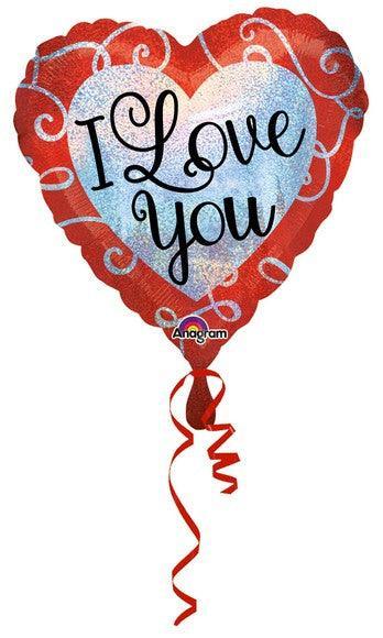 Pallone foil Glitter I Love You