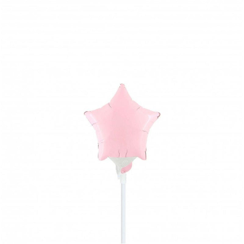 Mini Shape Mylar Stella 4'' Rosa Liscio