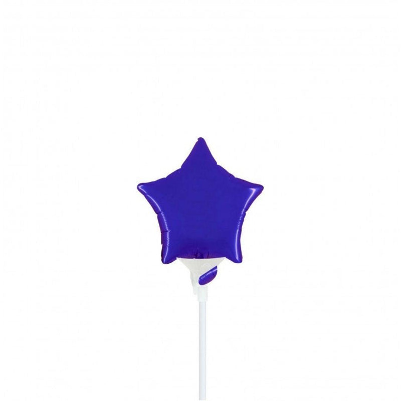 Mini Shape Mylar Stella 4'' Zaffiro Liscio