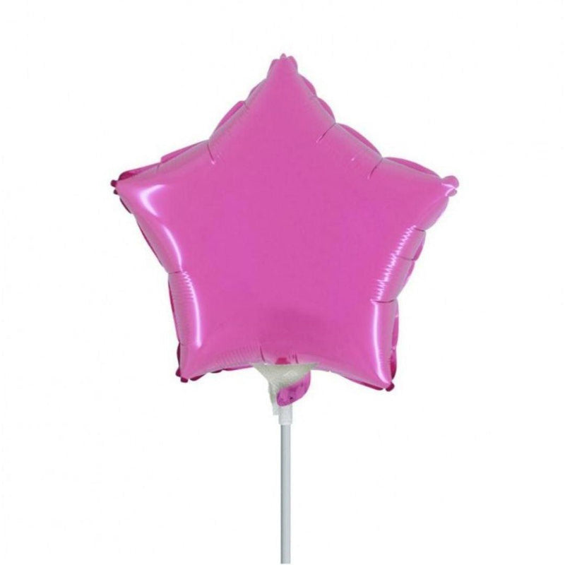 Mini Shape Mylar Stella 9'' Fucsia Liscio