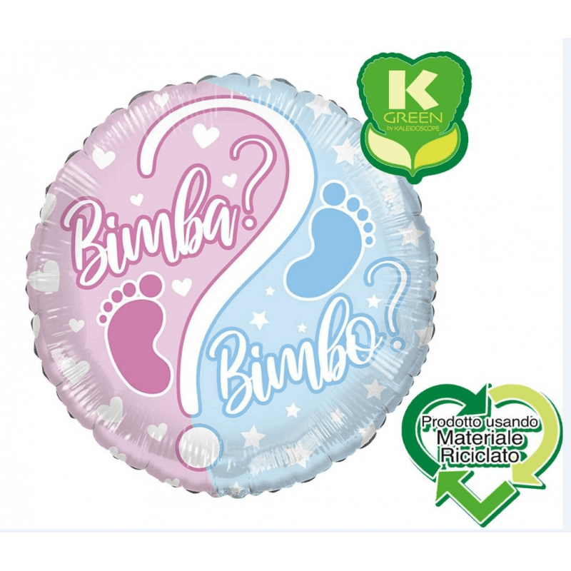 Palloncino Foil 18'' Bimbo o Bimba?
