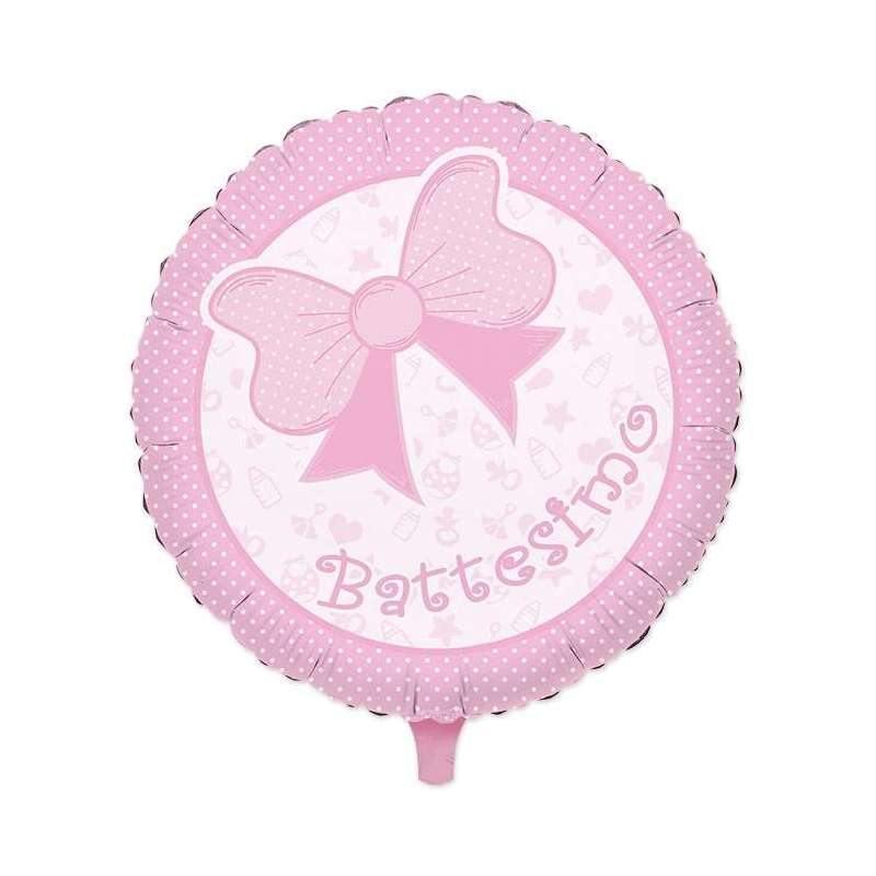 Palloncino Foil 18'' Il Mio Battesimo Rosa
