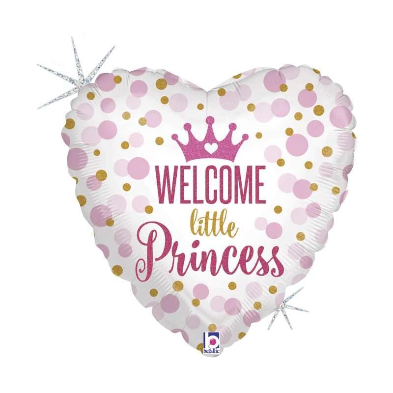 Palloncino Foil 18'' Welcome Little Princess