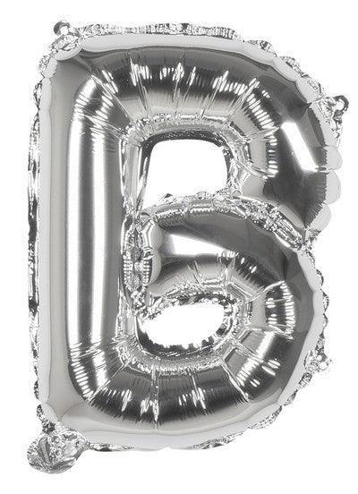 Foil Balloon Letter 'B' Silver (36 cm)