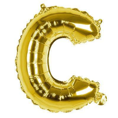 Foil Balloon Letter 'C' Oro (36 cm)