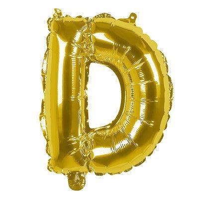 Foil Balloon Letter 'D' Oro (36 cm)