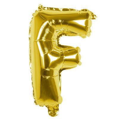 Foil Balloon Letter 'F' Oro (36 cm)