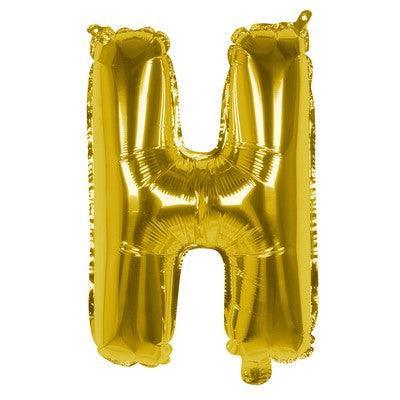 Foil Balloon Letter 'H' Oro (36 cm)