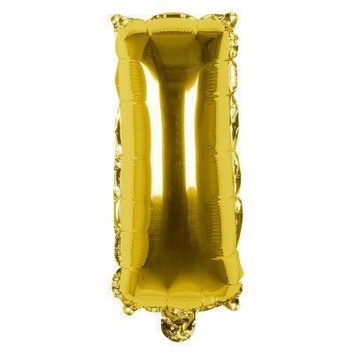 Foil Balloon Letter 'I' Oro (36 cm)