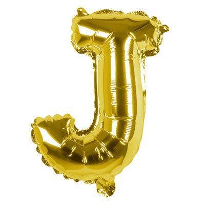 Foil Balloon Letter 'J' Oro (36 cm)