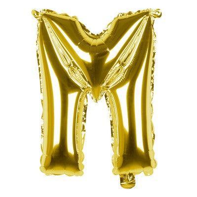 Foil Balloon Letter 'M' Oro (36 cm)