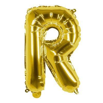 Foil Balloon Letter 'R' Oro (36 cm)