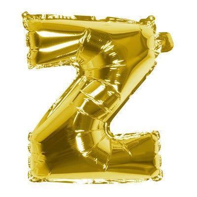 Foil Balloon Letter 'Z' Oro (36 cm)