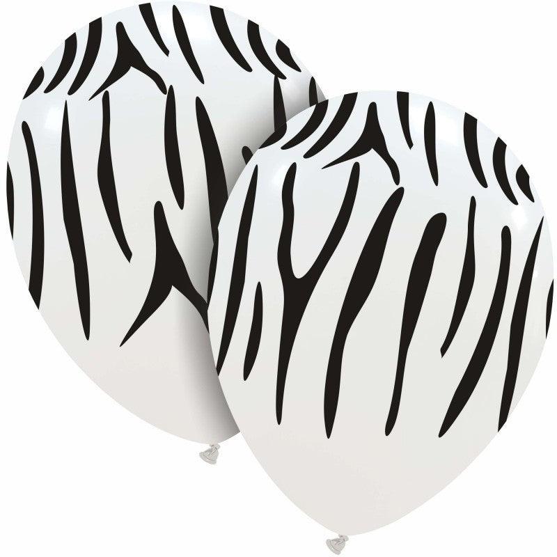Palloncini Professionali 12'' Zebrati busta 8pz