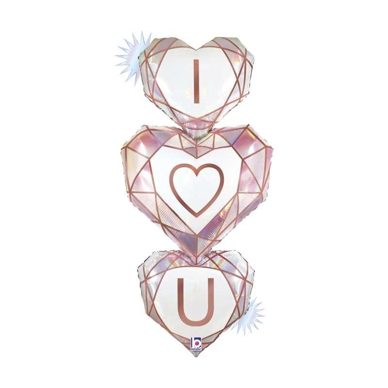 Palloncino Maxi Foil Iridescente I Love You